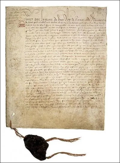 Quand l'Edit de Nantes a-t-il t sign ?