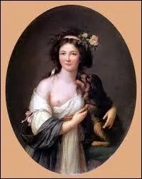 Mme d'Aguesseau et chien.