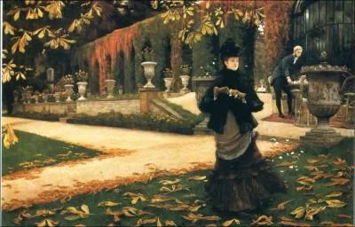 A qui cette jeune femme tente-t-elle de dissimuler sa lettre ? (CLIQUEZ sur l'image pour l'agrandir. )