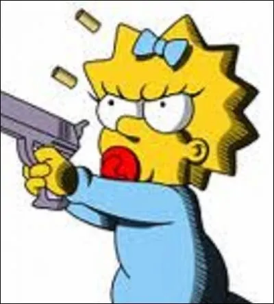 Sur qui Maggie, la petite dernire de la famille Simpson, a-t-elle tir ?
