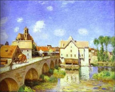 Qui a peint Le pont de Moret en 1893 ?