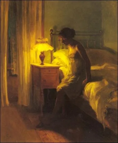 Dans la chambre  coucher, 1900
