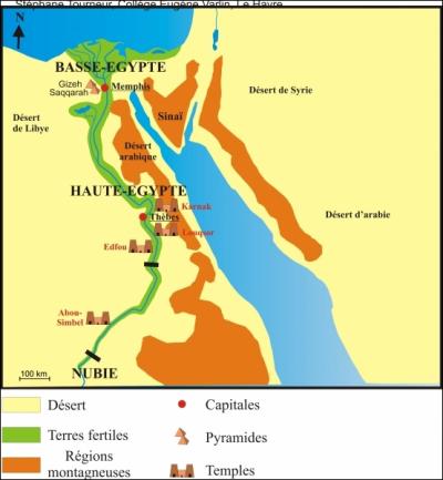 Histoire. Entre quelles dates se situent l'Ancien Empire et le Moyen Empire, en Egypte ?