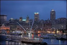 L' image reprsente la vue nocturne d'un port de la rgion de Ligurie. Quelle est cette ville portuaire ?