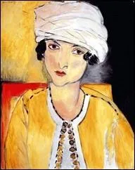 Lorette au turban, veste jaune, 1917