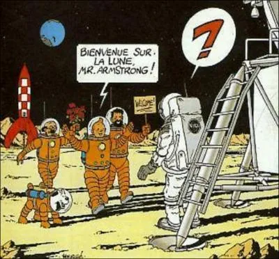 Neil Armstrong fit un bond de gant pour l'humanit en marchant sur la lune le 21 juillet 1969, mais de combien d'annes s'tait-il fait prcder par Tintin et Haddock (anne parution Objectif Lune) ?