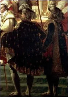 Au premier plan  prsent,  droite du tableau, David a peint les troisime (gauche) et second consuls (droite), devenus sous l'Empire archi-trsorier (gauche) et archi-chancelier (droite) :