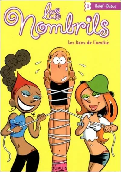 Qu'est ce qui est vrai par rapport  Karine (la fille bonde au milieu) ?