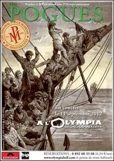 Les Pogues ont ft leur 30 ans de carrire  l'Olympia en septembre 2012. Quel peintre franais est associ  l'affiche de ce concert ?