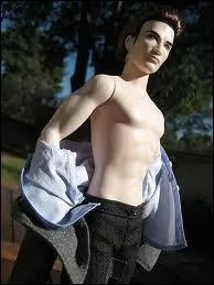 La poupe Edward prend ici une pose qu'on pourrait croire sortie de l'une des scnes du film, mais de quel film de la saga ?