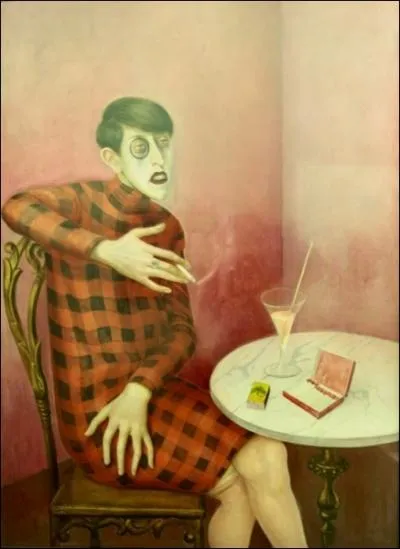 Qui a peint cette buveuse  la cigarette ?