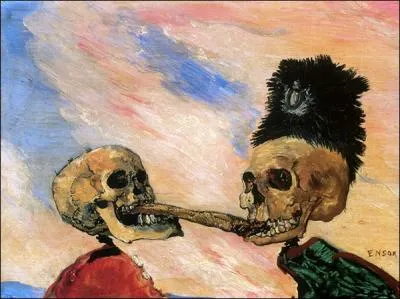 Qui a peint Squelettes se disputant une cigarette ?