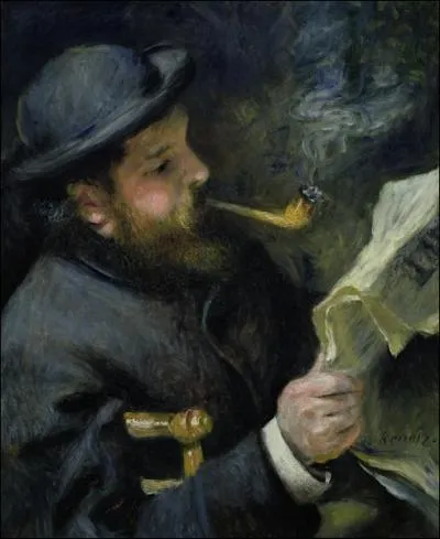 Qui a peint Claude Monet lisant le journal ?