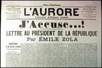 Qui est ce journaliste qui, pendant l'affaire Dreyfus, TITRA un article "j'accuse" ?