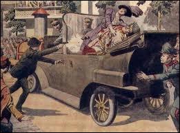 L'assassinat de François-Ferdinand, héritier de l'empire austro-hongrois, et son épouse, le 28 juin 1914, est considéré comme l'événement déclencheur de la Grande Guerre. Il s'agit donc de :