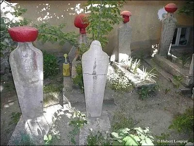  Les pierres tombales, en Turquie, sont des espces de bornes coiffes de turbans ou de fleurs.   Qui est l'auteur, n en 1850 et dcd en 1923, de l'ouvrage  Les Dsenchantes 