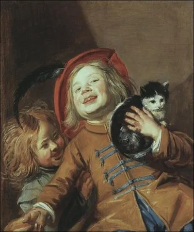 Deux enfants et un chat, 1629