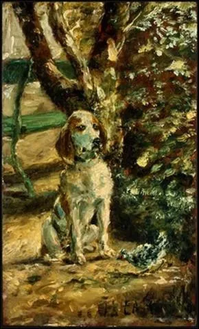 Le chien du peintre, Flche, 1881