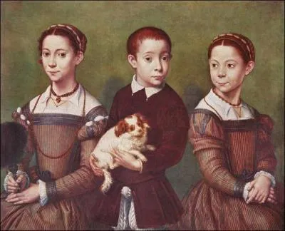 Trois enfants et un chien, 1559