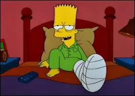 Un jour, Bart se casse la jambe en sautant dans sa piscine. Quel objet lui offre Lisa pour occuper ses journes ?