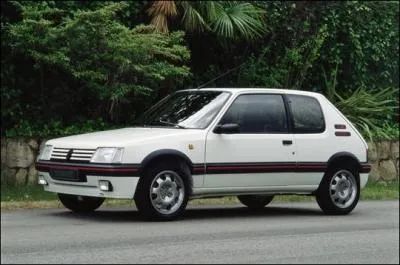 En quelle anne est sortie la Peugeot 205 ?
