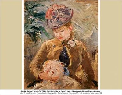 Qui a peint Jeune femme avec un chien ?