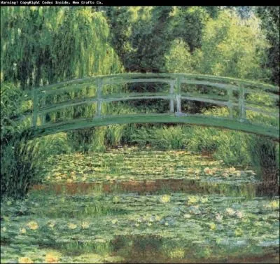 Est-ce Monet qui a peint Le pont japonais ?