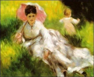 Est-ce Monet qui a peint La femme  l'ombrelle et l'enfant ?