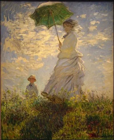Est-ce Monet qui a peint La promenade ou Femme  l'ombrelle ?