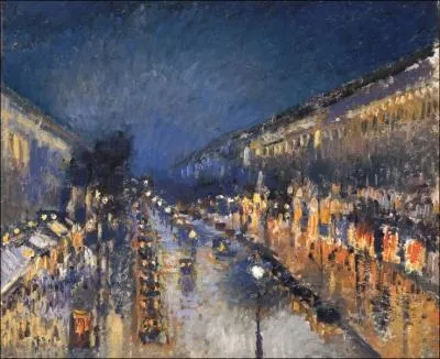Qui a peint Boulevard Montmartre effet de nuit ?