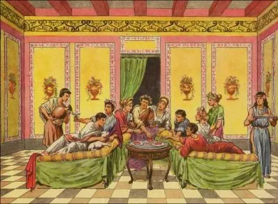  l'poque rpublicaine, les romains aiss observaient des coutumes et une tiquette. Pour la  cena , le nombre minimum de convives pour une table tait de ... , et le nombre maximum de ...