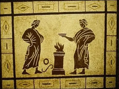 Quel nom donnait-on  l'abandon fait au feu des prmices de chaque mets ?