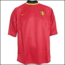 Ce maillot fut port lors du dernier Euro auquel la Belgique participa. Lors de quelle anne la Belgique a-t-elle port ce maillot ?