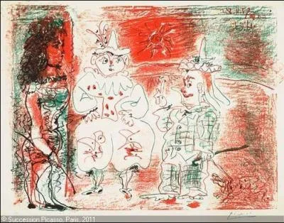 Qui a peint L'cuyre et les clowns ?