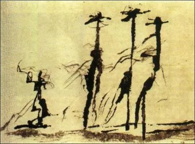 On tait ----. On s'excusait auprs de lui. On accusait  tout ------ un organisateur absent. On flattait l'orgueil de Plume...