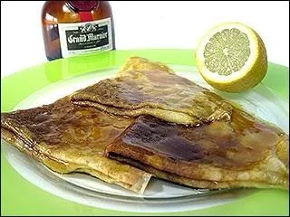 Dessert de la chandeleur parfum  l'orange et au Grand Marnier :