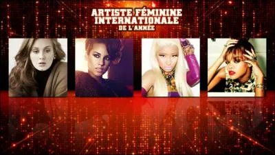 Qui a gagn l'Award de l'  Artiste fminine internationale de l'anne  ?