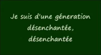 Qui est l'interprte de cette chanson ?