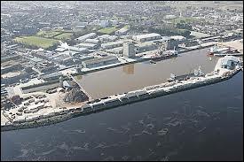 Voici une vue panoramique de Limerick. O est situ ce port ?