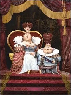 Quel est ce couple qui apparat dans  Alice au pays des merveilles  ?