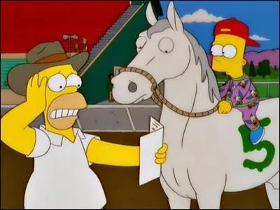 Comment s'appelait le cheval des Simpson (quand Lisa faisait une dprime) ?