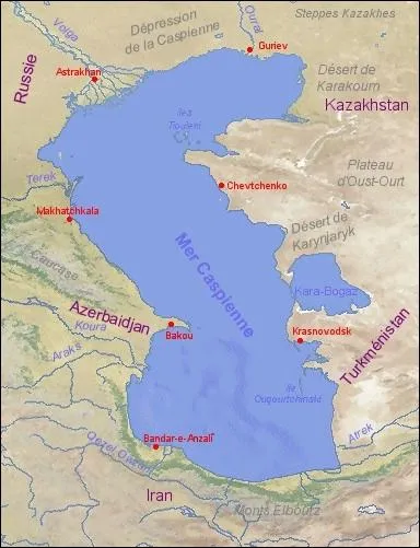 Dans l'Antiquit, la mer Caspienne tait appele :