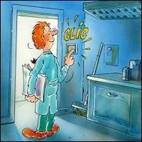 En se couchant, le valet pense à (... ) la lumière.