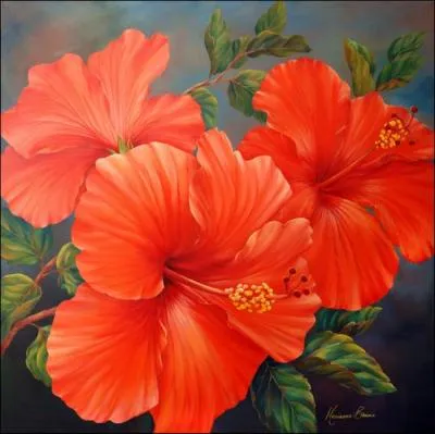 Laissez-vous happer. Cette fleur magistralement rendue par le pinceau du matre parat envotante.