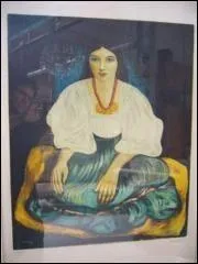 Qui a peint Gitane au mdaillon ?