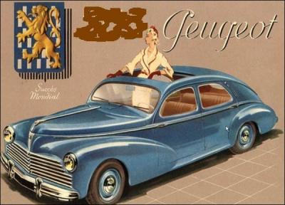 Ce modèle unique d'automobile de tourisme Peugeot fut commercialisé jusqu'en 1959. Quand avait-il fait son apparition sur le marché ?