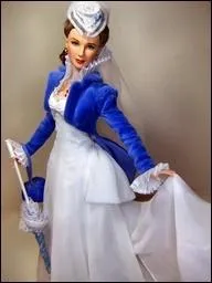 Cette superbe poupe, c'est Scarlett dans Autant en emporte le vent. Qui est l'actrice ?