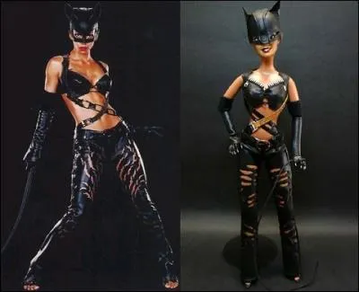 Voici la Barbie Catwoman, personnage qui a t jou par plusieurs actrices. Qui est reprsente ici ?