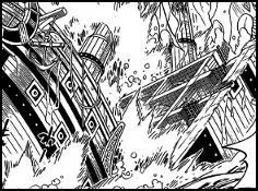 Quels sont ceux qui  proprement parler ont une technique capable de couper en deux un bateau de style galion ?