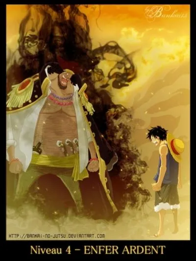Que se passe-t-il lors de la premire rencontre entre Barbe Noire (Teach) et Luffy ?